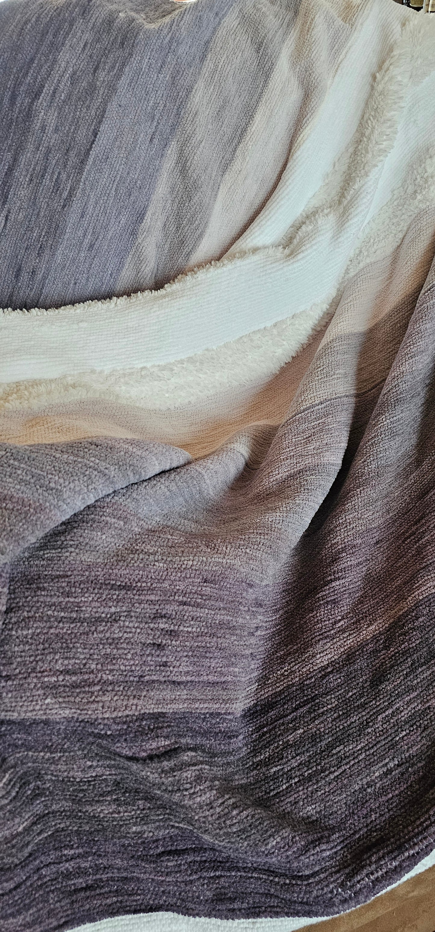 Couverture degradé de gris - 50 pouces x 70 pouces